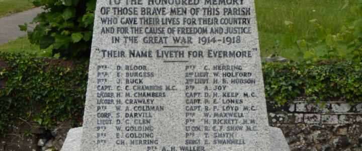 Langleybury War Memorial refurbished